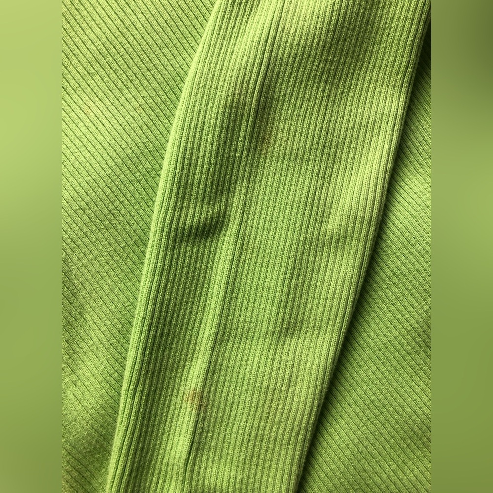 Lauren Ralph Lauren Neon Green Turtleneck Sweater Size Medium - Picture 6 of 10